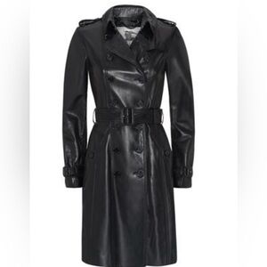 Burberry Leather Trench Coat US10